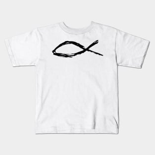 Dark and Gritty Fish Kids T-Shirt